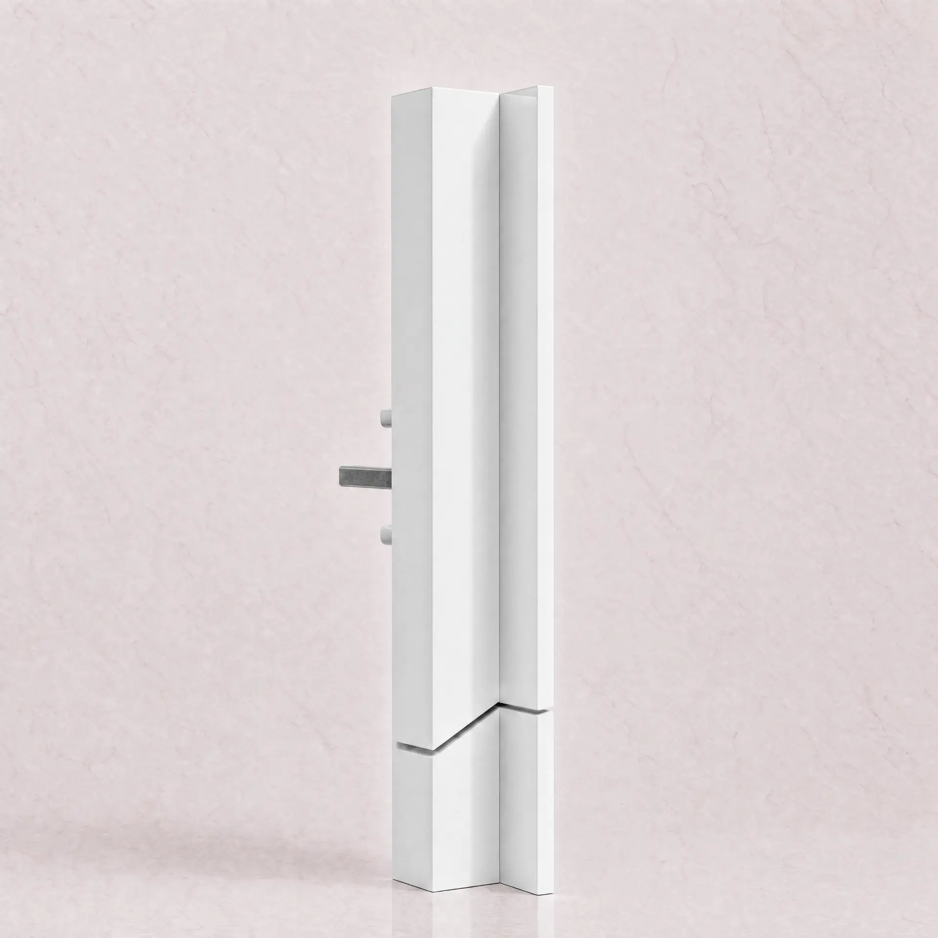 Poignée espagnolette minimaliste finition Blanc RAL 9010