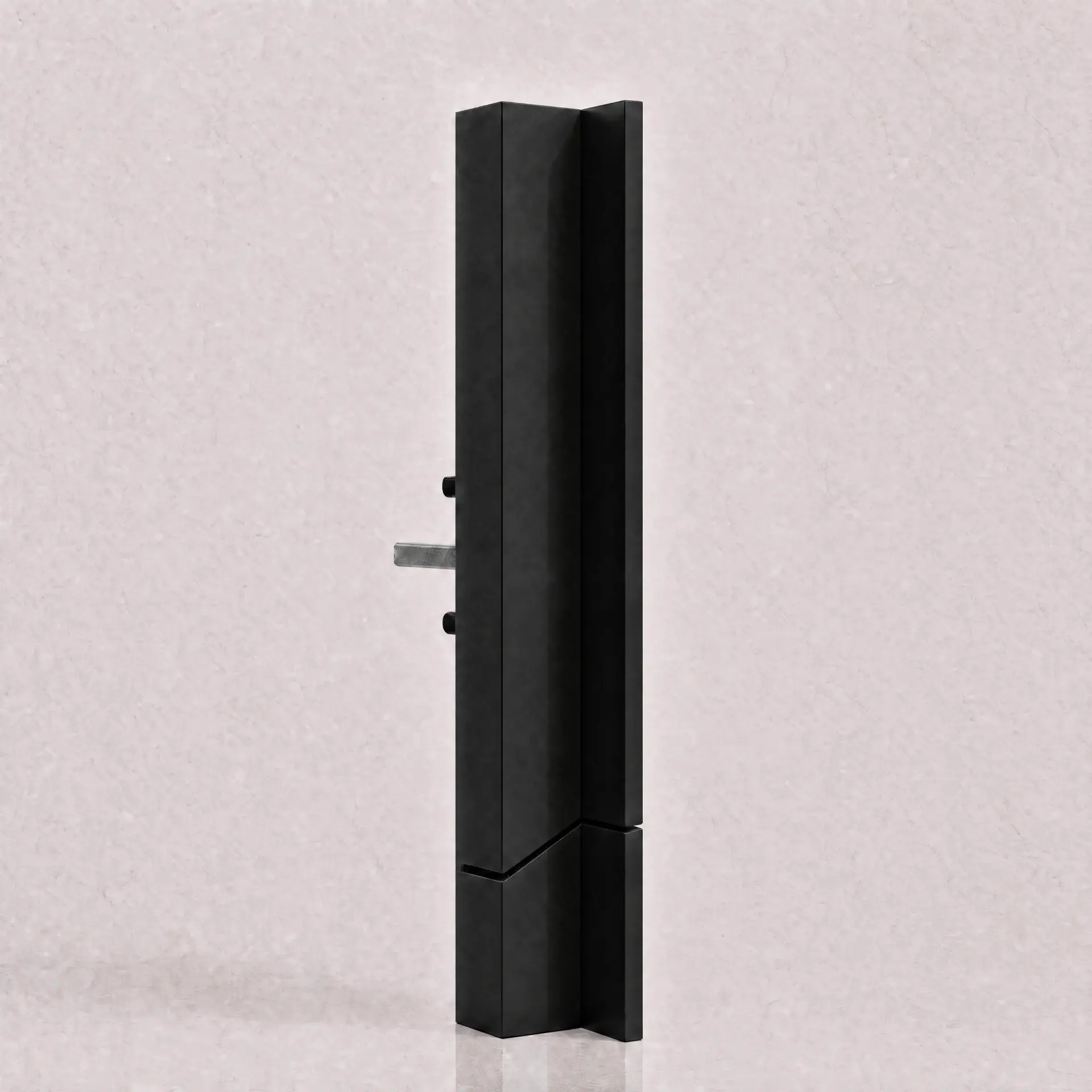 Poignée espagnolette minimaliste finition Noir foncé RAL 9005