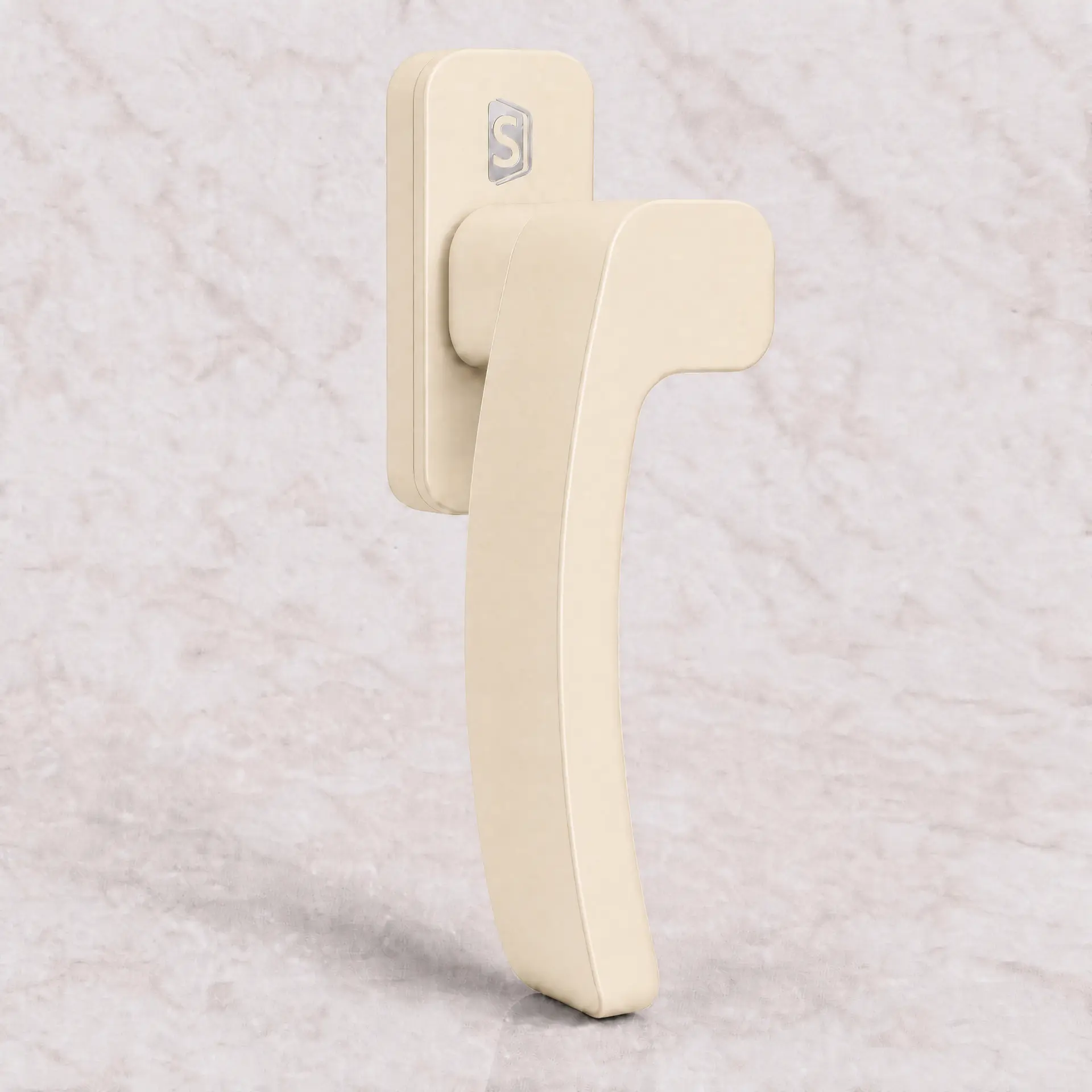 Poignée coudée espagnolette finition Beige RAL 1015