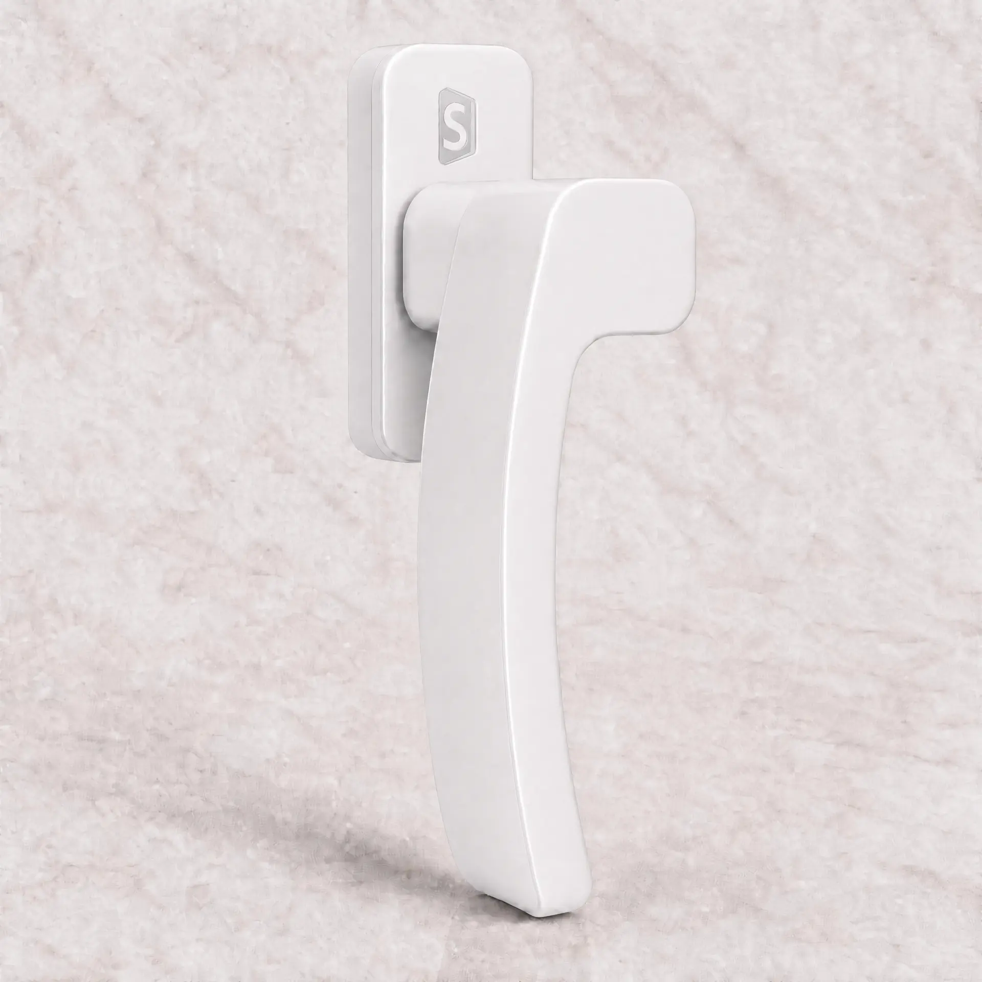 Poignée coudée espagnolette finition Blanc RAL 9010