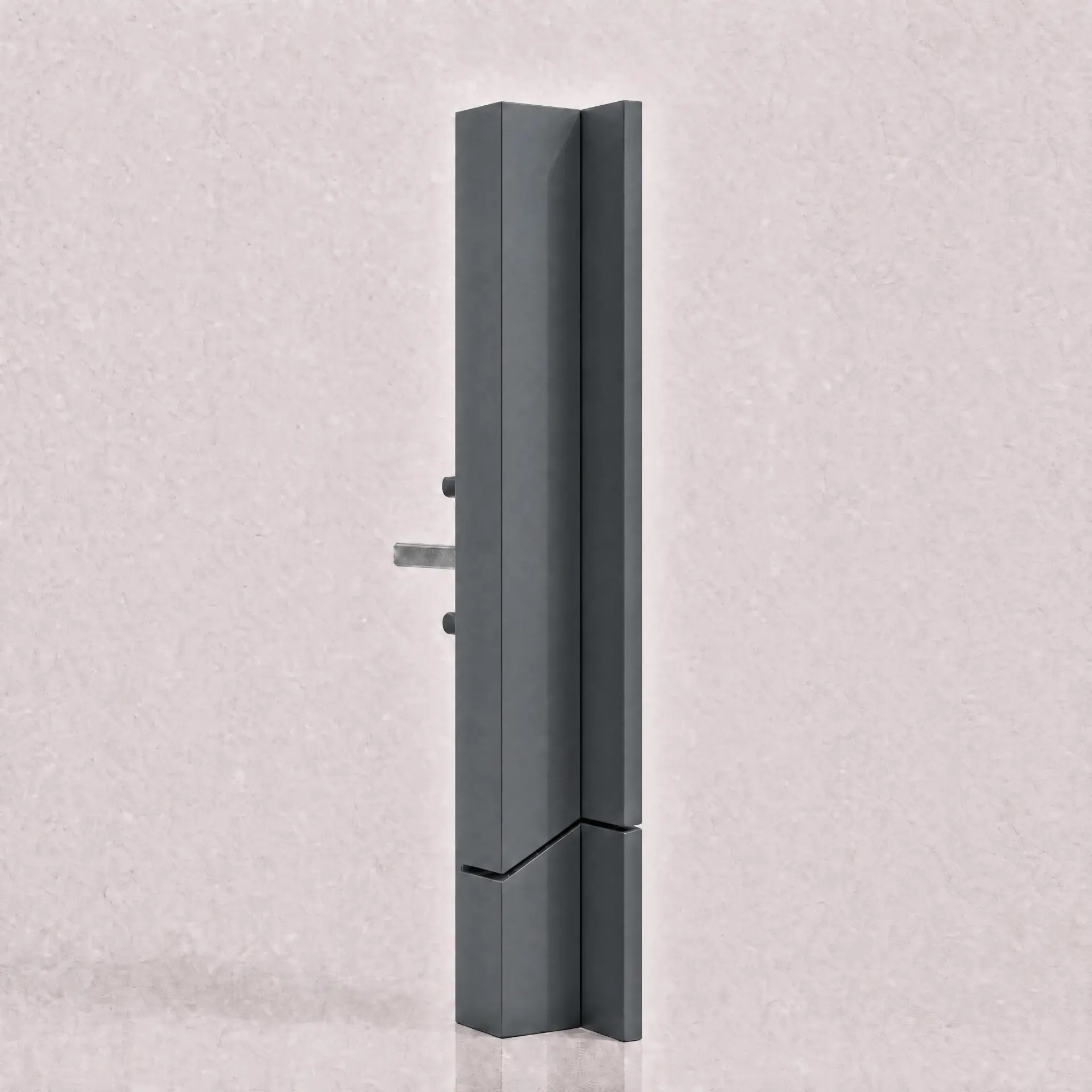 Poignée espagnolette minimaliste finition Gris RAL 9007