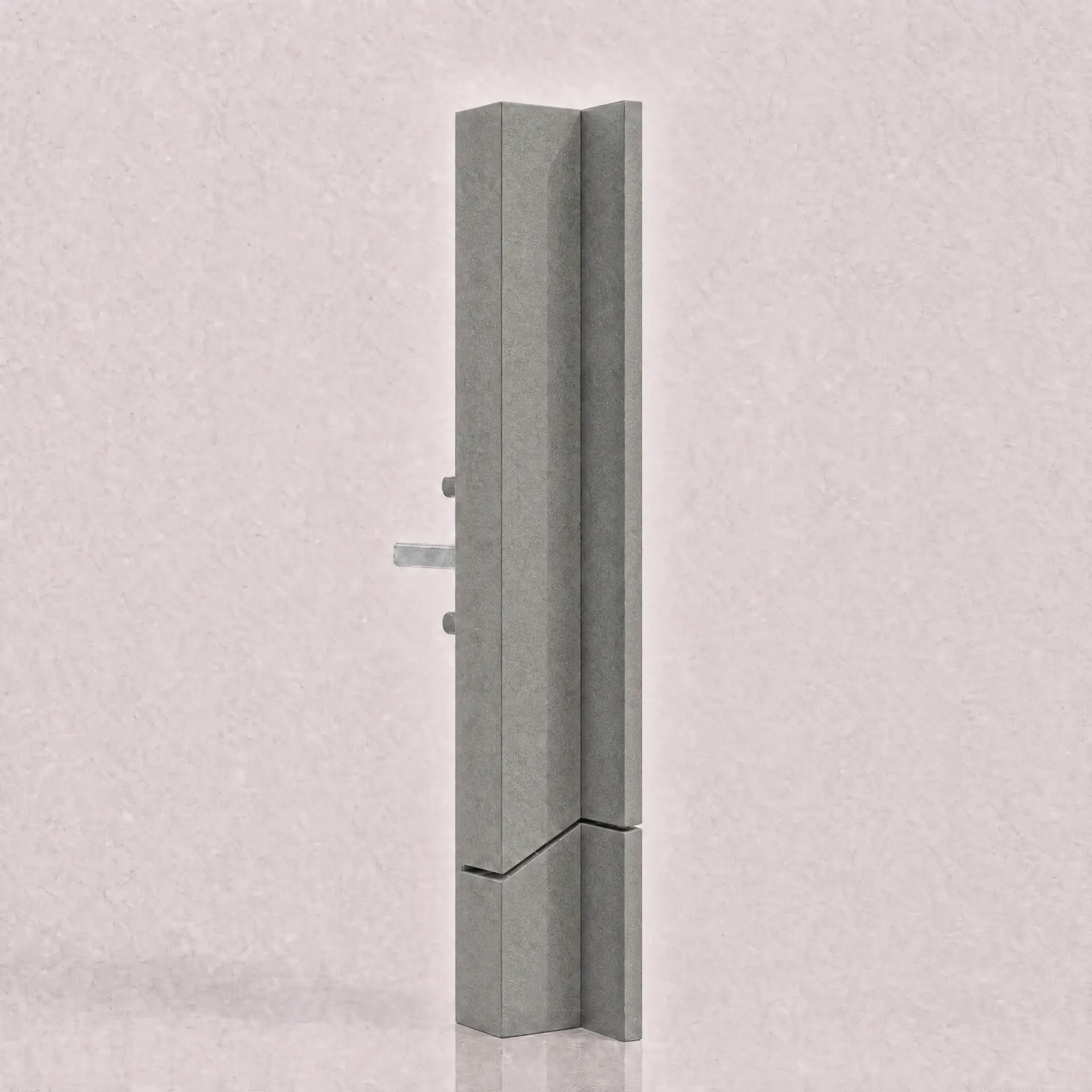Poignée espagnolette minimaliste finition Gris RAL 7024